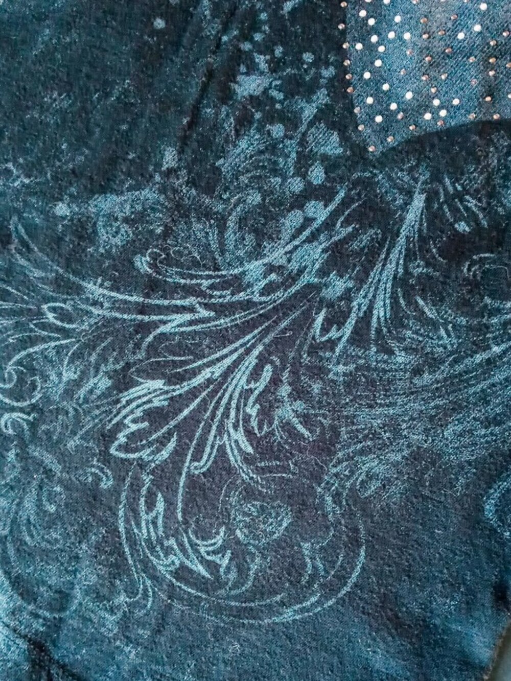 ⚡FINAL $10 SALE⚡ Maurices Winged Heart Filigree Rhinestone Black T-Shirt Vintage - Picture 6 of 10